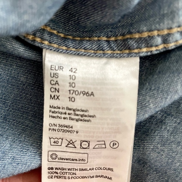 H&M Denim Shirt EUC - Picture 7 of 8